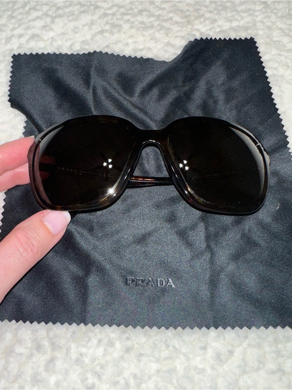 Prada Tortoiseshell Sunglasses with Brown Lenses - Picture 6 of 8